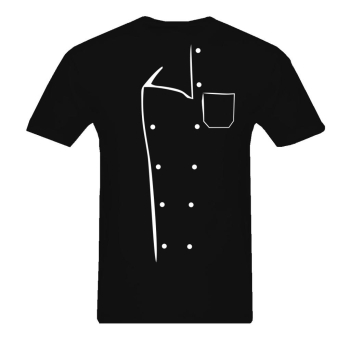 Koszulka czarna z nadrukiem BLUZA KUCHARSKA t-shirt